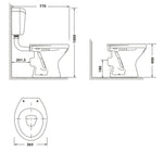 Toilet open-rim pan (Vase toilet)